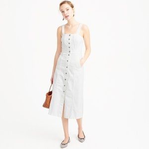 J Crew white denim dress 4p